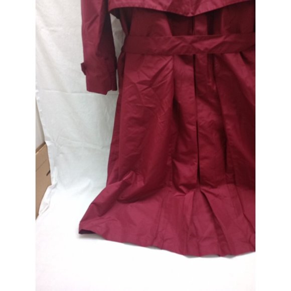 Sue Brett women's Red Trench Coat Zip Out Liner size 14W - Picture 8 of 11